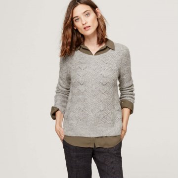 Серые свитера: модные оттенки, цветовые сочетания и стильные образы